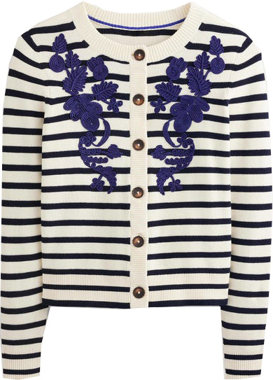 Boden Embroidered Cardigan | 40plusstyle.com