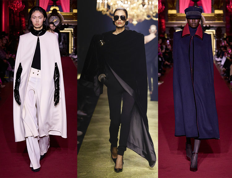Capes and ponchos on the catwalks | 40plusstyle.com