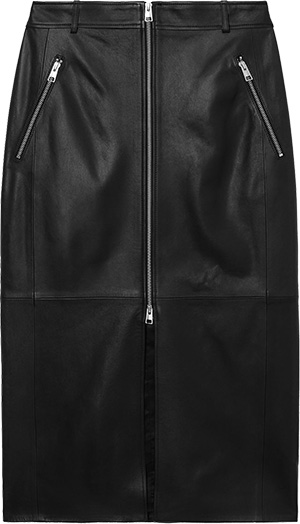 COS Zip-Up Midi Skirt | 40plusstyle.com