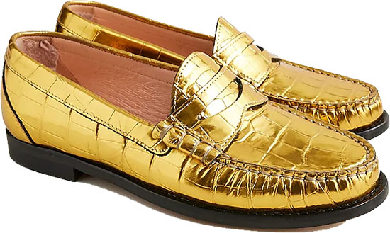 Shoes for winter - J.Crew Winona Penny Loafers | 40plusstyle.com