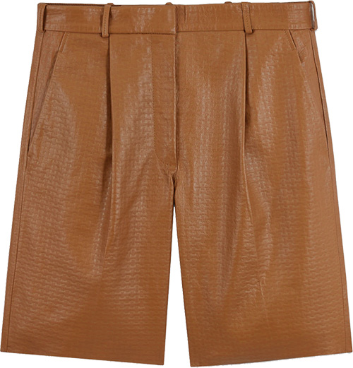 COS The Embossed Leather Bermuda Shorts | 40plusstyle.com