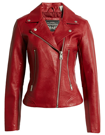 Fall essentials: Levi's Faux Leather Moto Jacket | 40plusstyle.com
