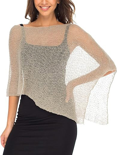 Back From Bali Sheer Poncho | 40plusstyle.com