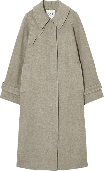 COS Oversized Rounded Wool Coat | 40plusstyle.com