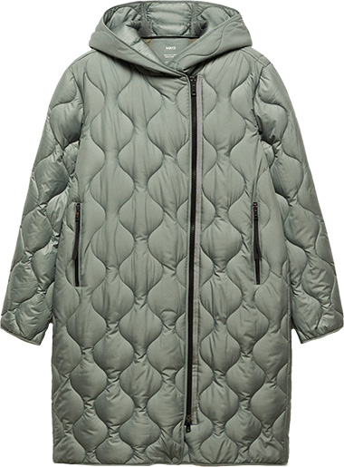 Mango Hooded Quilted Coat | 40plusstyle.com