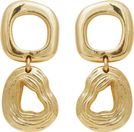 Petit Moments Emma Double Hoop Drop Earrings | 40plusstyle.com