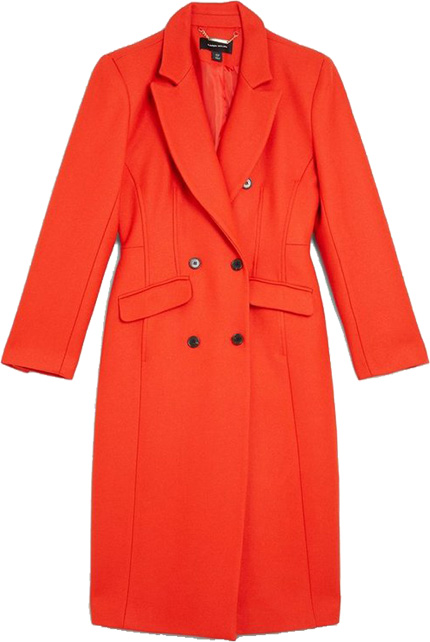 Karen Millen Italian Wool Hourglass Coat | 40plusstyle.com