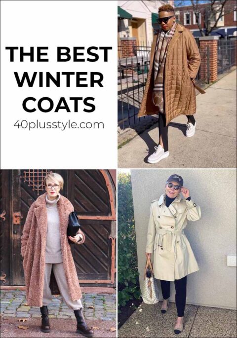 best winter coats for women - how to buy the right coat - 40+style