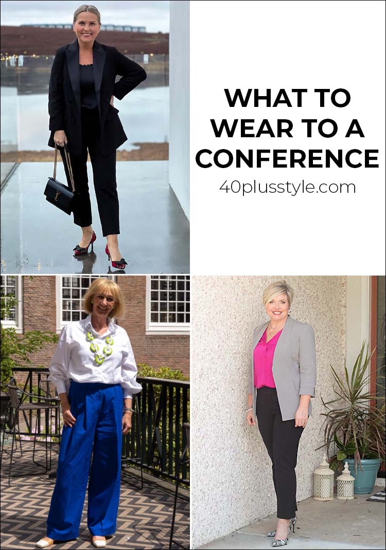 What to wear to a conference or presentation to look stylish AND professional | 40plusstyle.com