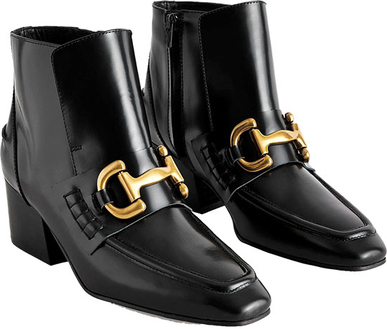 Best winter boots for women: Boden Snaffle-Trim Ankle Boots | 40plusstyle.com