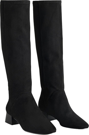Boden Cara Flat Stretch Knee Boots | 40plusstyle.com