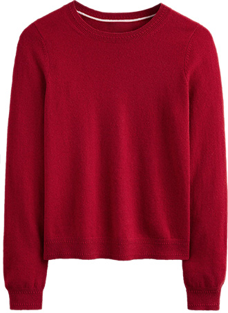 Boden Eva Cashmere Crew Neck Sweater | 40plusstyle.com