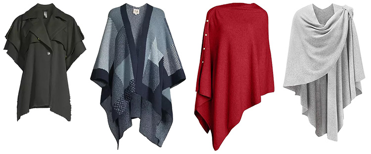 How to look fashionable in winter: Stylish capes and ponchos | 40plusstyle.com