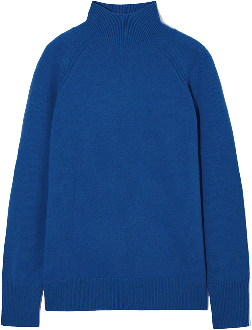 COS Pure Cashmere Turtleneck Sweater | 40plusstyle.com