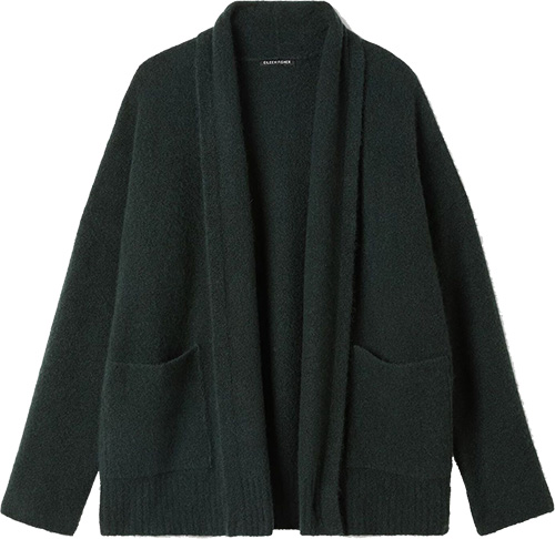 Eileen Fisher Silk Bliss Shawl Collar Cardigan | 40plusstyle.com