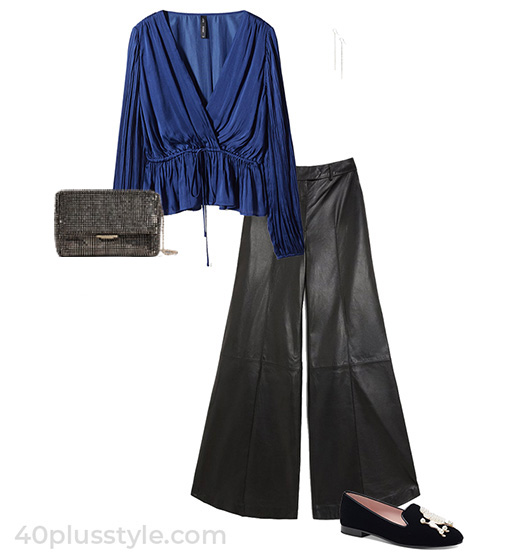 Wide pants for a night out | 40plusstyle.com