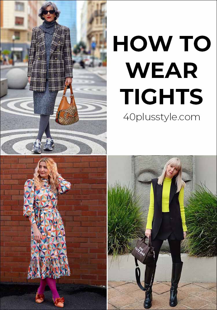 The best tights for women and how to wear tights | 40plusstyle.com