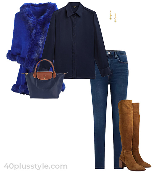 Navy blue winter outlet outfits