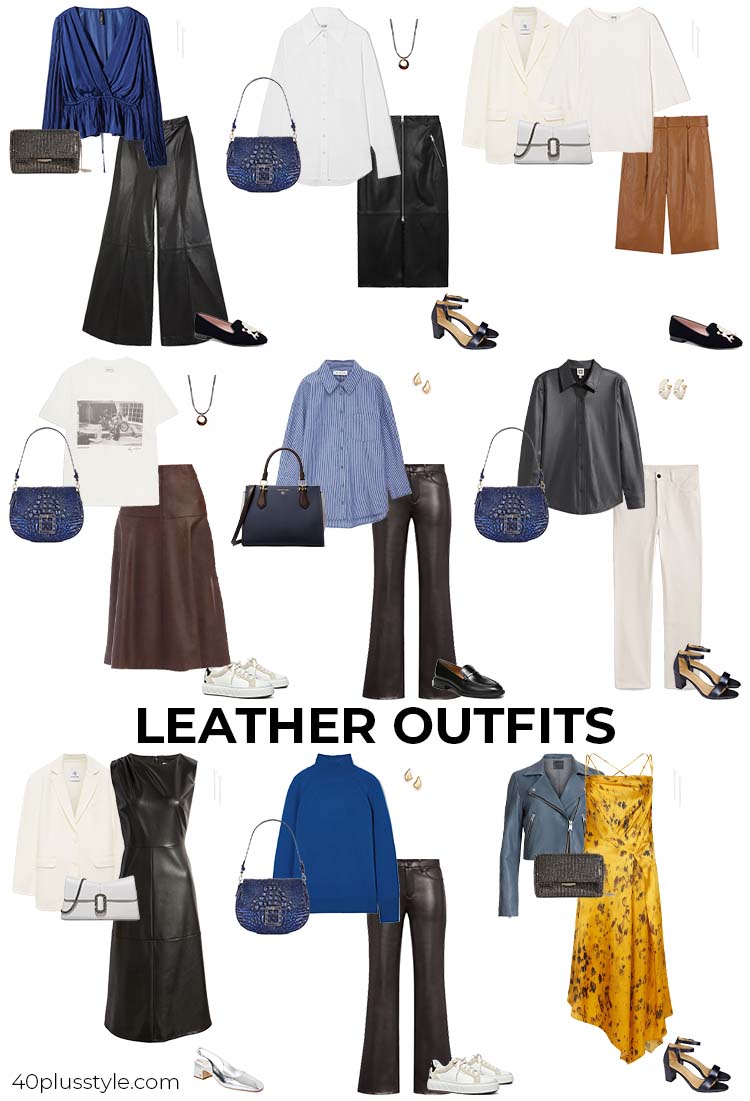 Leather outfits | 40plusstyle.com