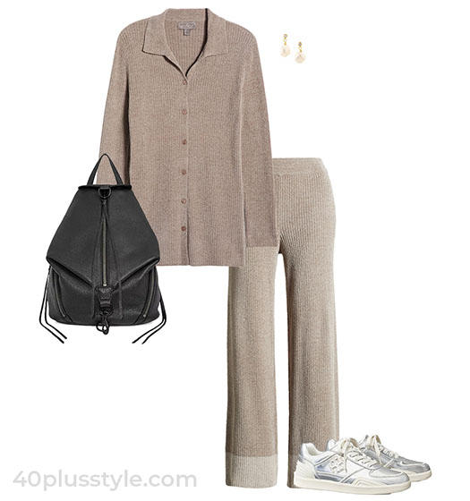 Matching sweater outfit | 40plusstyle.com