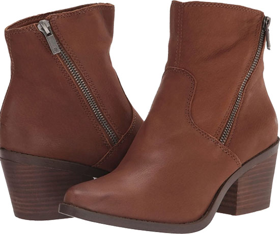 Best winter boots for women: Lucky Brand Wallinda Booties | 40plusstyle.com