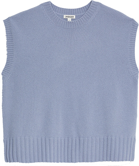 Marks & Spencer Pure Cashmere Crew Neck Knitted Vest | 40plusstyle.com