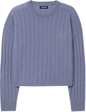 NAADAM Cashmere Ribbed Sweater | 40plusstyle.com