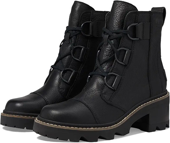 Best winter boots for women: SOREL Joan Now Lace Boots | 40plusstyle.com