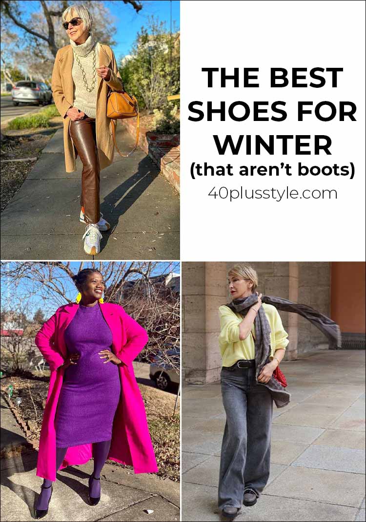 The best shoes for winter (that aren't boots) | 40plusstyle.com