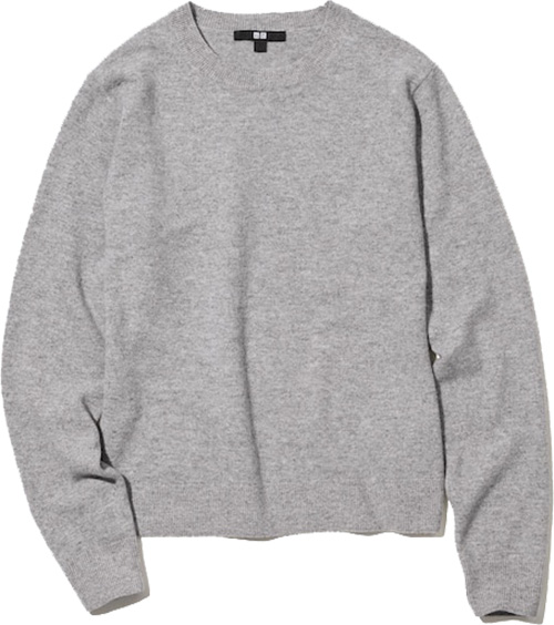 Uniqlo Crew Neck Long-Sleeve Sweater | 40plusstyle.com