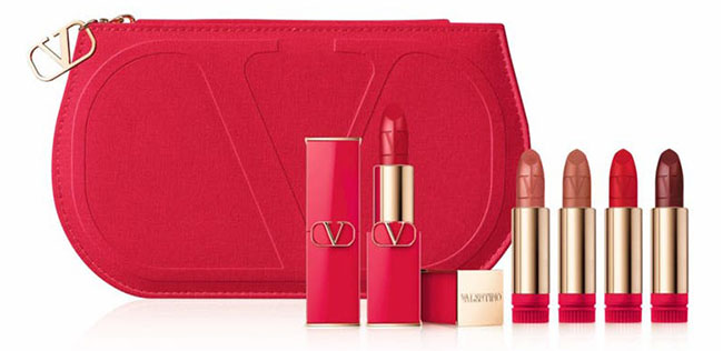 Gift ideas for women: Valentino Rosso Valentino Lipstick Set | 40plusstyle.com
