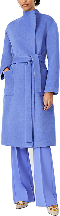 Ann Taylor Wool Blend Blanket Coat | 40plusstyle.com