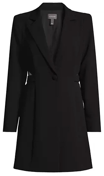 Liv Foster Crepe Single-Button Blazer Dress | 40plusstyle.com