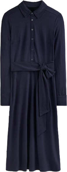 Boden Laura Jersey Midi Shirt Dress | 40plusstyle.com