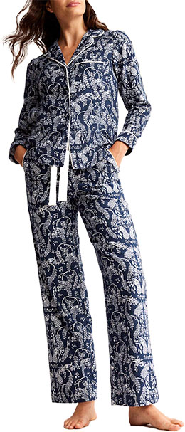 Boden Brushed Cotton Pyjama Shirt / Pyjama Trouser | 40plusstyle.com
