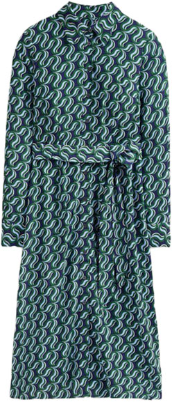 Dresses to hide your tummy: Boden Kate Midi Shirt Dress | 40plusstyle.com