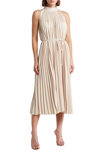 Sam Edelman Pleated Dress | 40plusstyle.com