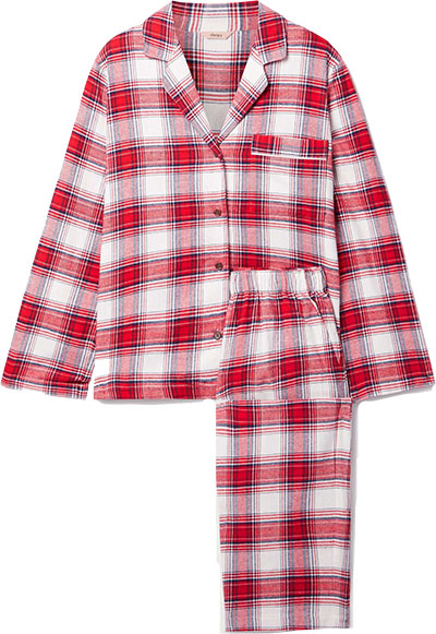 Eberjey Plaid Cotton Flannel Pajamas | 40plusstyle.com