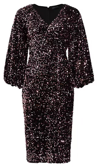 Elie Tahari The Robin Sequined Sheath Dress | 40plusstyle.com