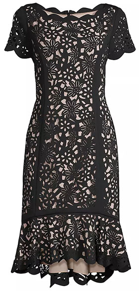 Shani High-Low Crepe Dress | 40plusstyle.com