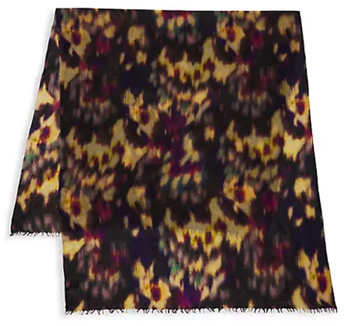 Isabel Marant Alette Wool-Cashmere Scarf | 40plusstyle.com