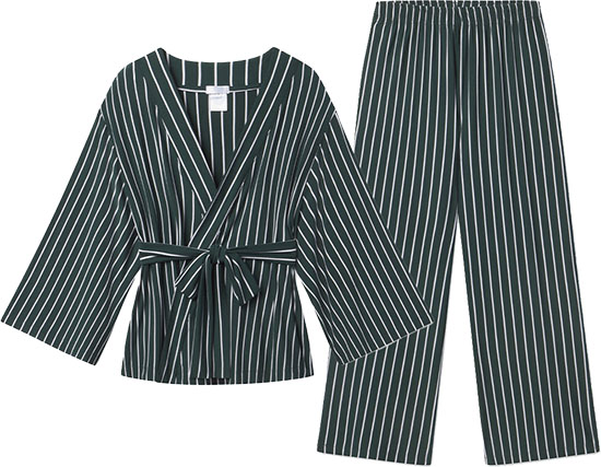 LAKE DreamKnit Kimono Pajama Set | 40plusstyle.com