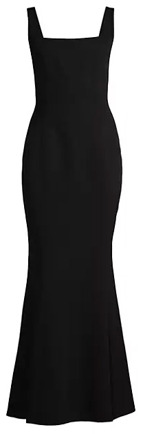 Perfect little black dress: Laundry by Shelli Segal Square-Neck Trumpet Gown | 40plusstyle.com