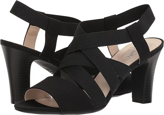Most comfortable heels: LifeStride Charlotte High Heel Sandals | 40plusstyle.com