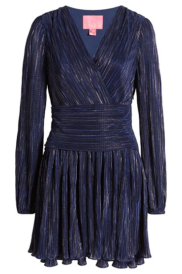 Lilly Pulitzer® Jessamie Metallic Long Sleeve Dress | 40plusstyle.com