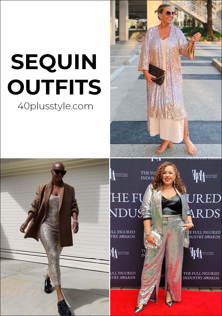 Sequin dress outfits to sparkle in for the festive season | 40plusstyle.com