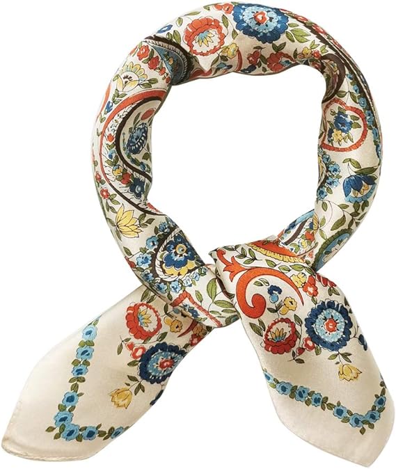 MEISEE Mulberry Silk Square Scarf | 40plusstyle.com