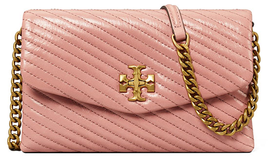 Black Friday sales - Tory Burch Kira Moto Quilted Wallet on a Chain | 40plusstyle.com