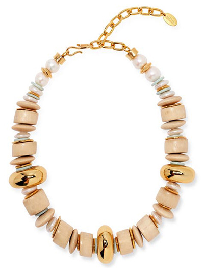Lizzie Fortunato Interval Cultured Pearl Collar Necklace | 40plusstyle.com
