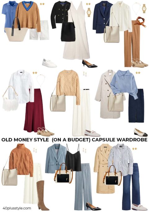 Old money style - capsule wardrobe and guide | 40+style